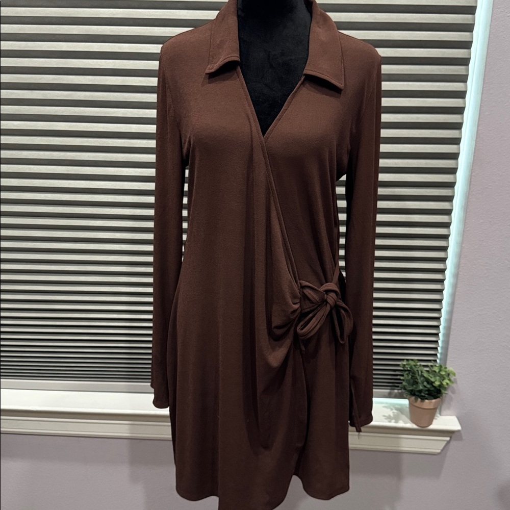H&M Divided Chocolate Brown Dress